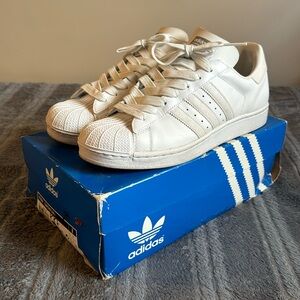 Adidas Superstar I - All white - Size 9.5